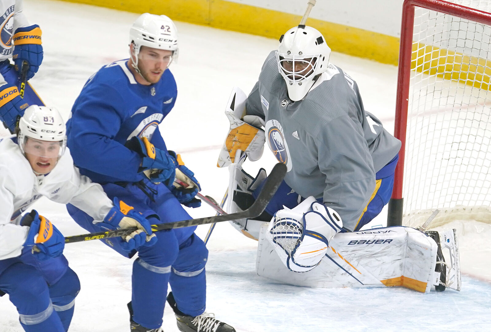 Subban makes a save
